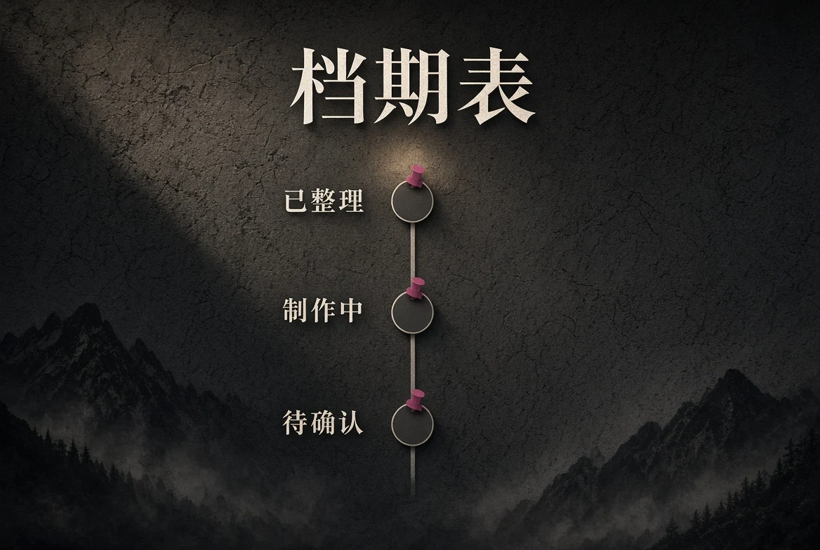 期栏:告诉你内容处于哪种整理状态